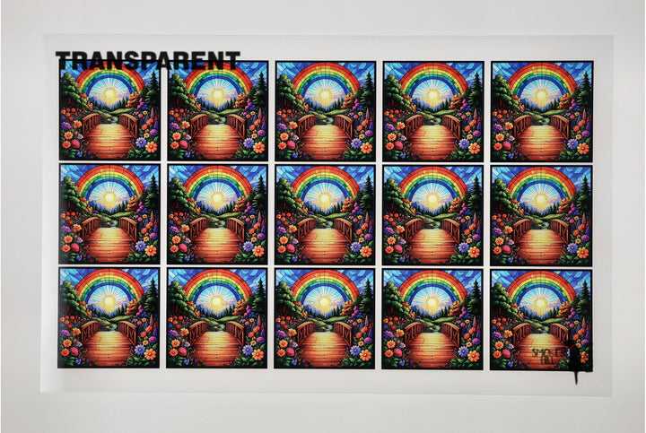 PatternPly® Transparent Crossing the Rainbow Bridge Small