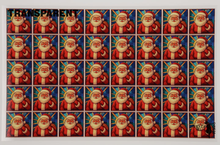 PatternPly® Transparent Santa Claus Extra Small