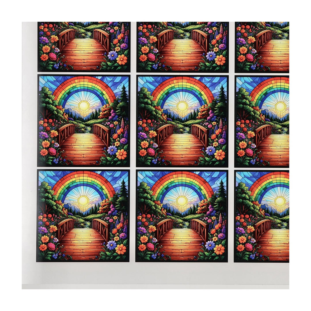 PatternPly® Transparent Crossing the Rainbow Bridge Small