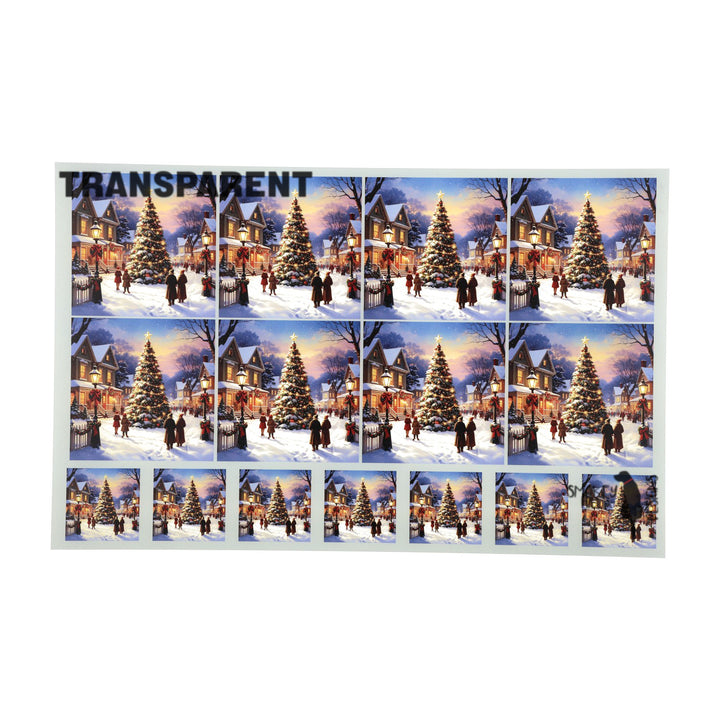PatternPly® Transparent Americana Christmas Tree 2 sizes