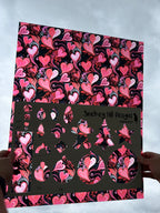 PatternPly® 19x24" Transparent Black and Red Hearts XL Scale product photo 2