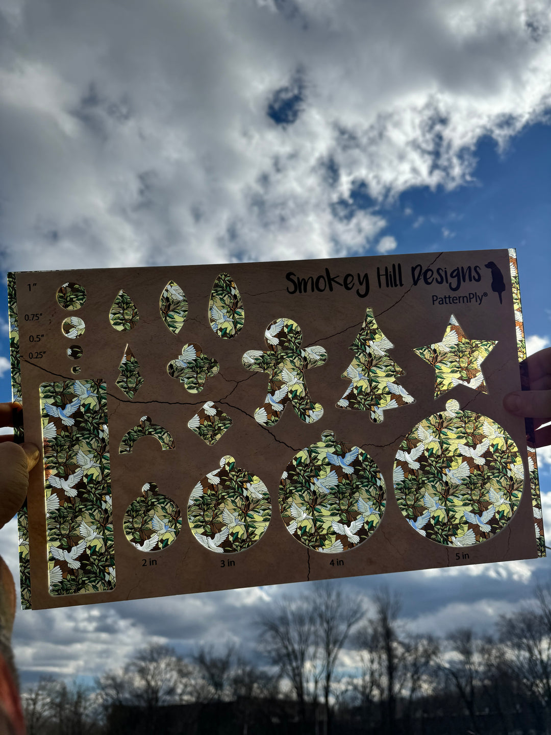 PatternPly® Acrylic Transparent Stained Glass Doves