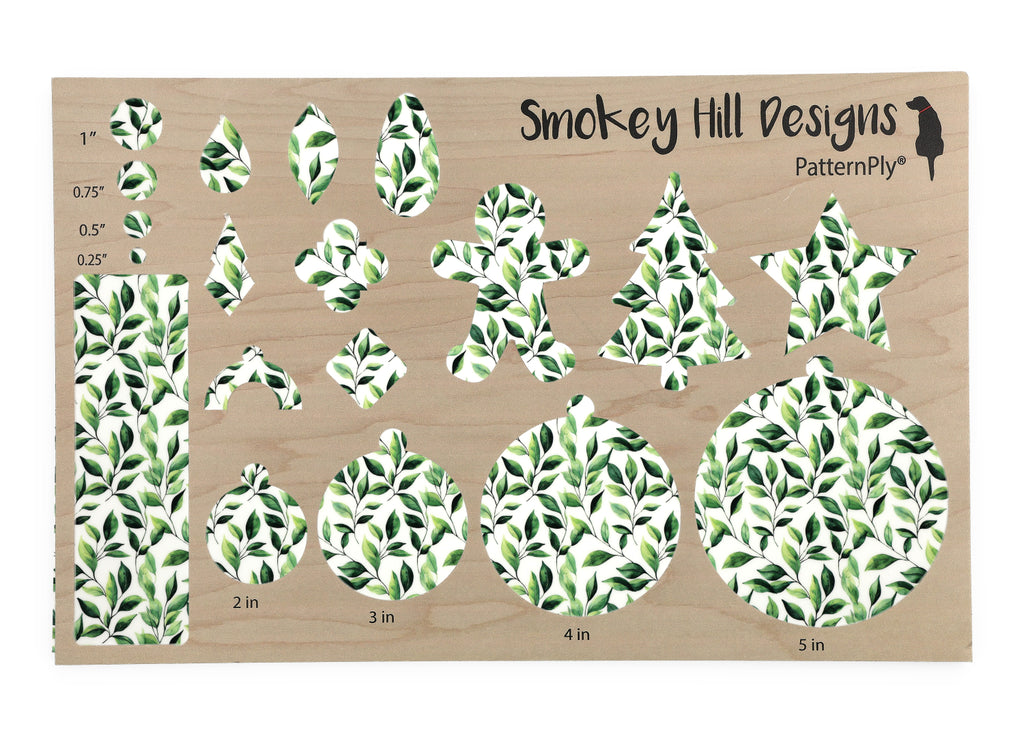 PatternPly® Full Coverage Green Watercolor Leaves product photo 3