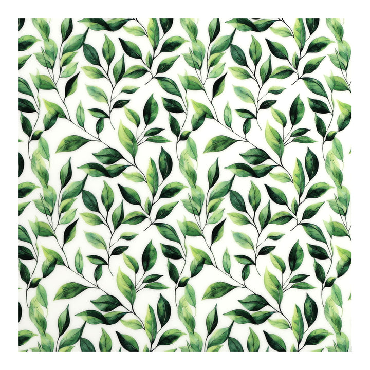 PatternPly® Full Coverage Green Watercolor Leaves