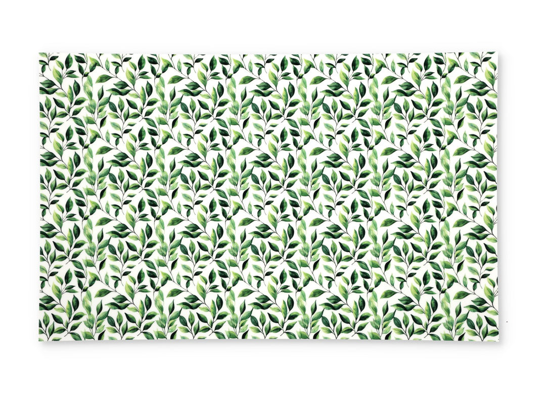 PatternPly® Full Coverage Green Watercolor Leaves