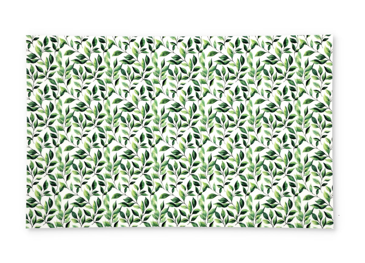PatternPly® Full Coverage Green Watercolor Leaves product photo 2