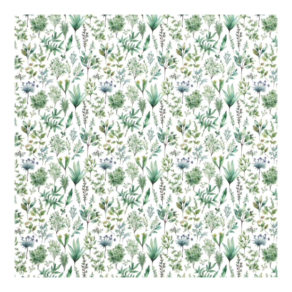 PatternPly® Scattered Micro Greens sheet showing the pattern