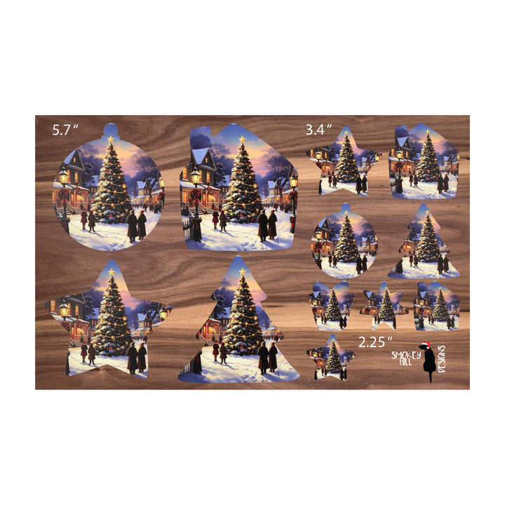 PatternPly® Full Coverage Americana Christmas Tree 3 sizes
