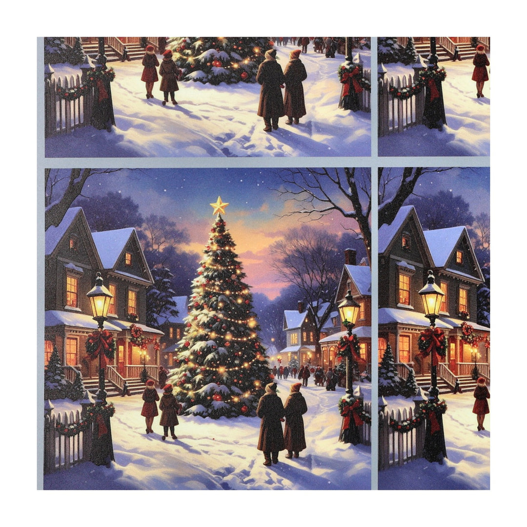 PatternPly® Full Coverage Americana Christmas Tree 3 sizes