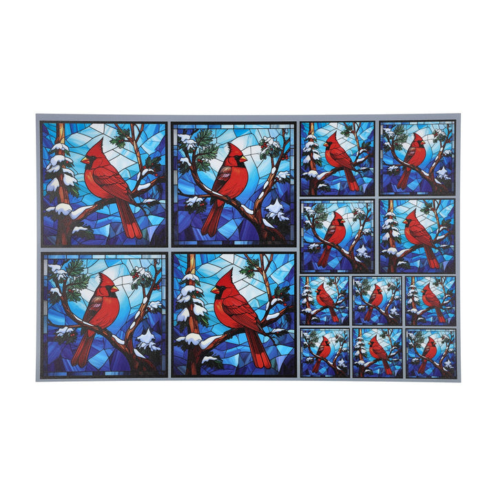 PatternPly® Full Coverage Christmas Cardinal 3 sizes