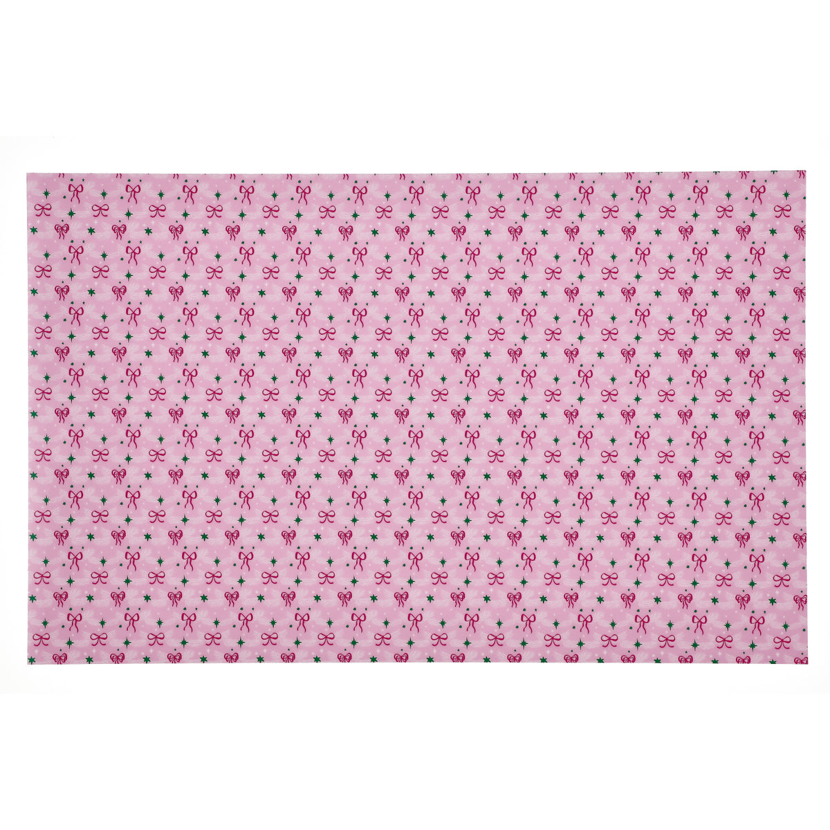 PatternPly® Full Coverage Pastel Pink Bows and Pine White product photo 2
