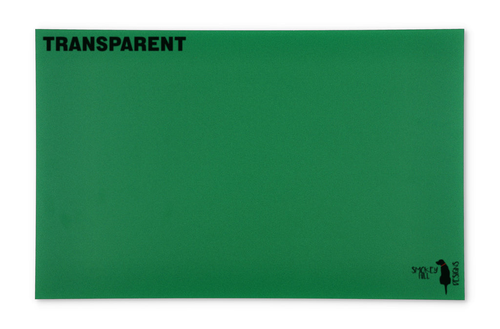 PatternPly® Transparent Solid Dark Green sheet showing the pattern