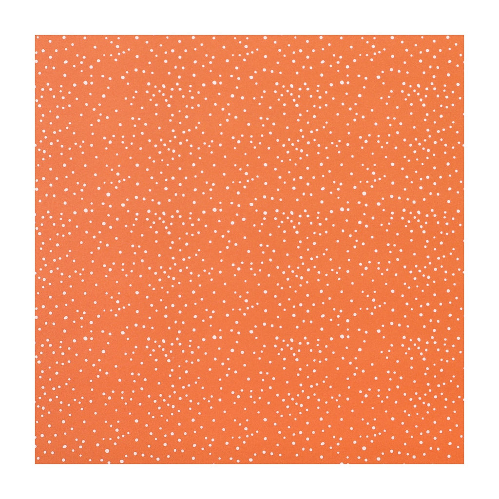 PatternPly® Full Coverage Spring Dots on Orange sheet showing the pattern