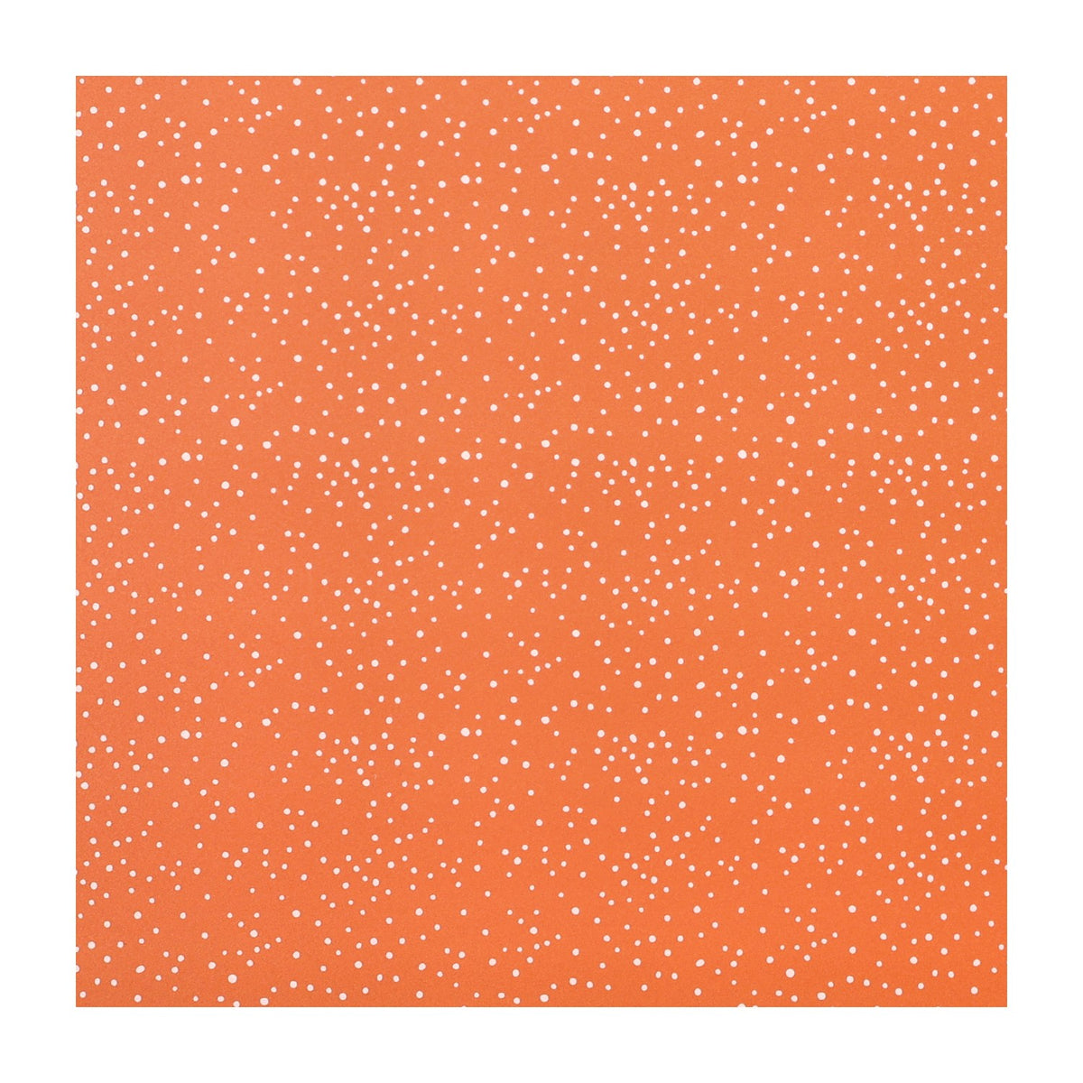 PatternPly® Full Coverage Spring Dots on Orange sheet showing the pattern