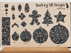 PatternPly® Full Coverage Large White Spiderwebs on Black Background product photo 2