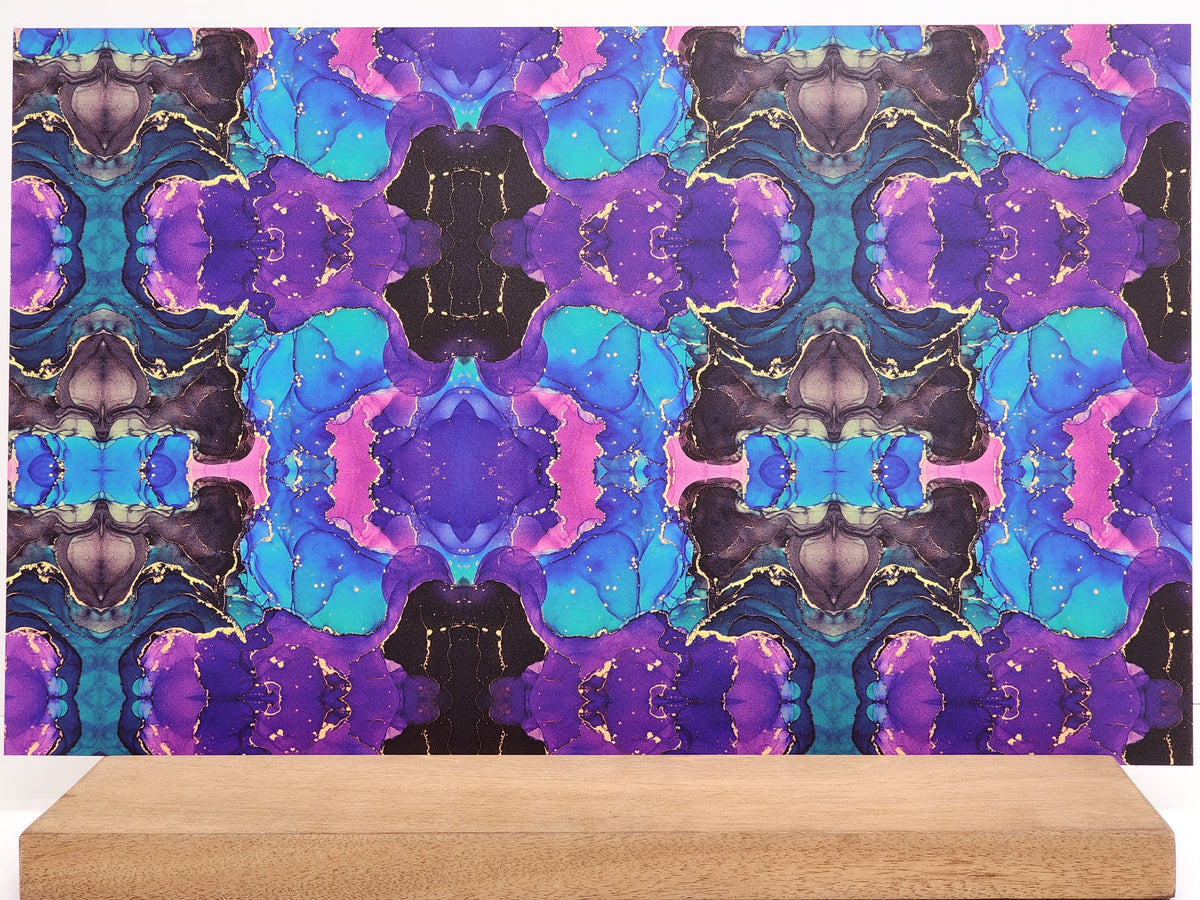 PatternPly® Full Coverage Electric Ink Blot sheet showing the pattern