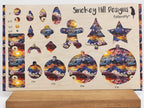PatternPly® Full Coverage Floral Mountain Range Stained Glass product photo 3