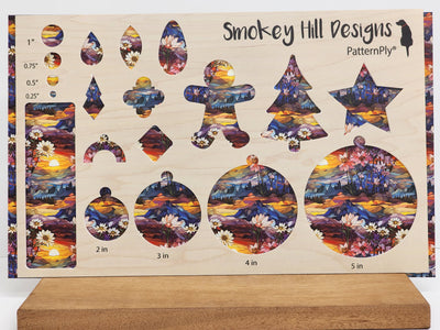 PatternPly® Floral Mountain Range Stained Glass