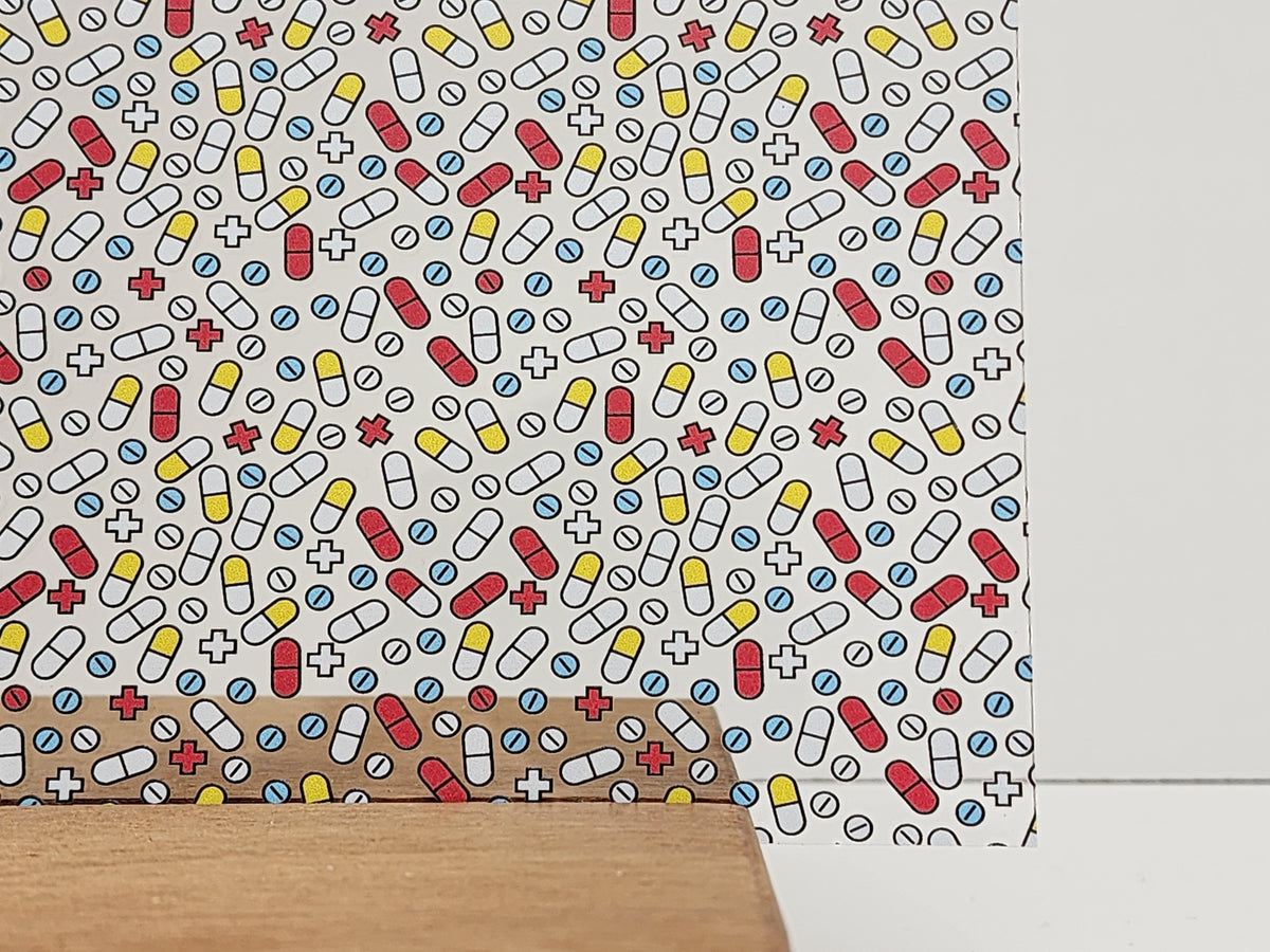 PatternPly® Scattered Pills sheet showing the pattern