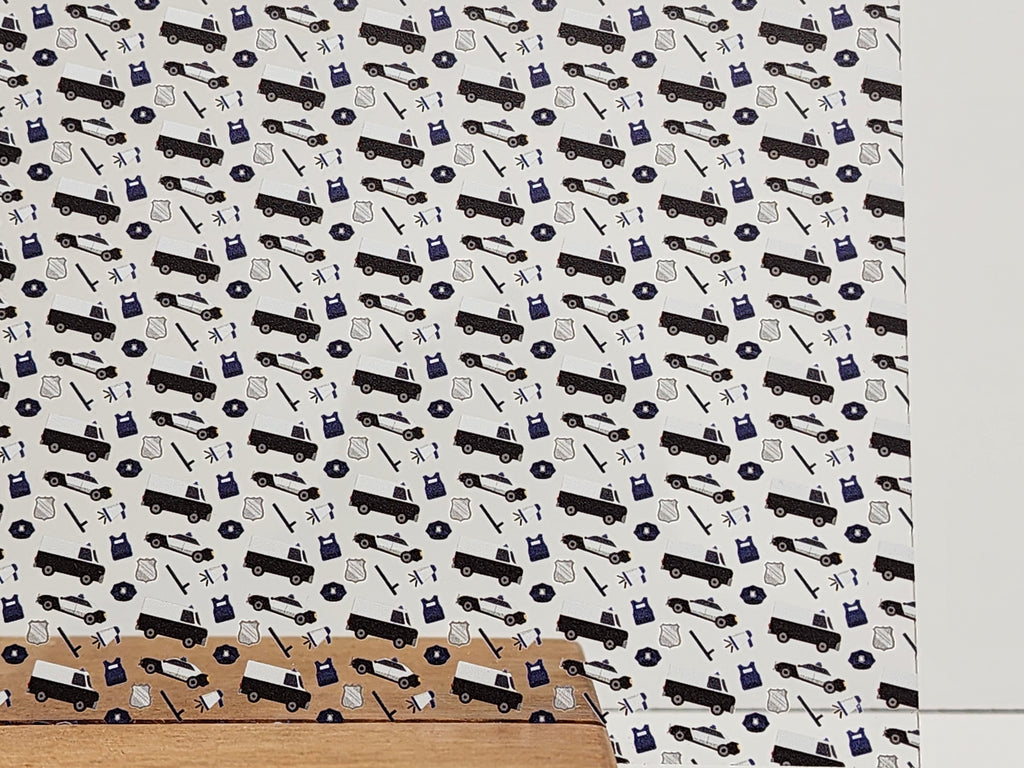 PatternPly® Scattered Police sheet showing the pattern