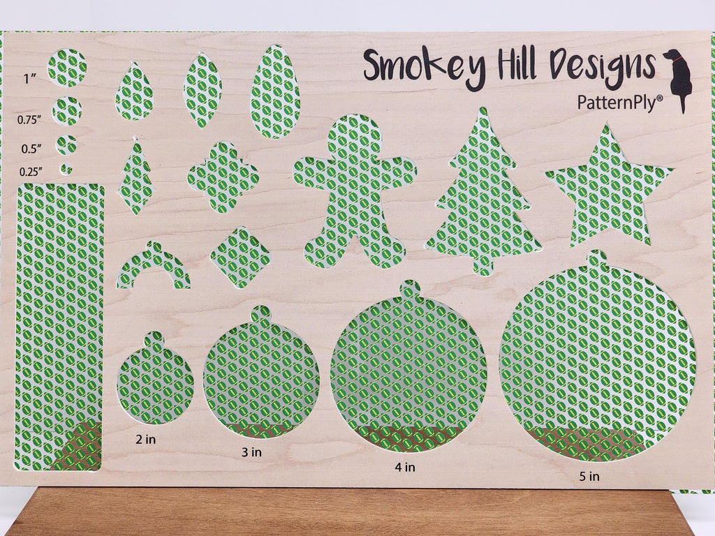 PatternPly® Scattered Green and Yellow Footballs product photo 2