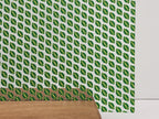PatternPly® Scattered Green and Yellow Footballs sheet showing the pattern