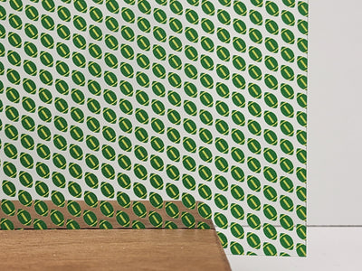 PatternPly® Scattered Green and Yellow Footballs