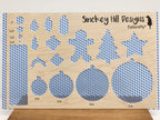 PatternPly® Scattered Light and Dark Blue Footballs product photo 2