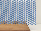 PatternPly® Scattered Light and Dark Blue Footballs sheet showing the pattern