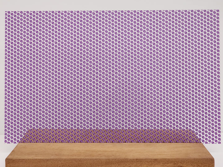 PatternPly® Scattered Purple and White Footballs