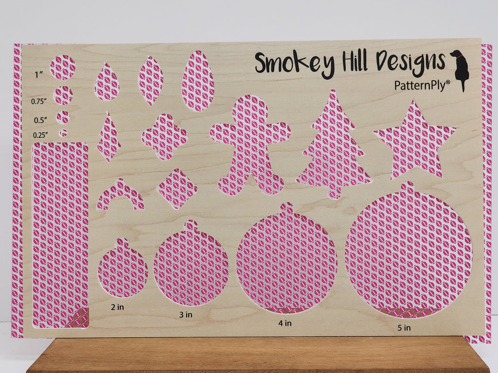 PatternPly® Scattered Pink and White Footballs product photo 2