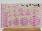 PatternPly® Scattered Pink and White Footballs product photo 2