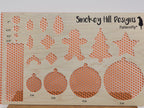 PatternPly® Scattered Orange and White Footballs product photo 2