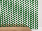 PatternPly® Scattered Green and Black Footballs sheet showing the pattern