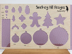 PatternPly® Scattered Purple and Yellow Footballs product photo 2