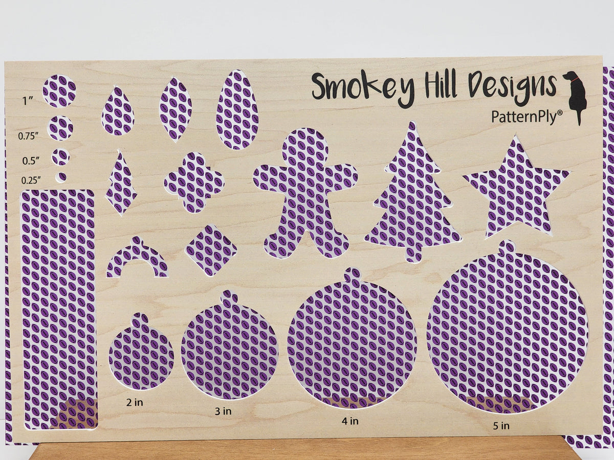 PatternPly® Scattered Purple and Black Footballs product photo 2