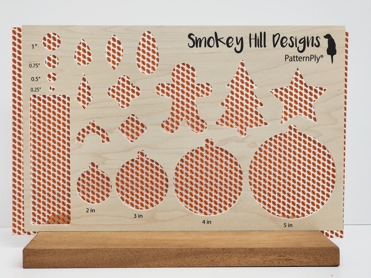 PatternPly® Scattered Orange and Black Footballs product photo 2
