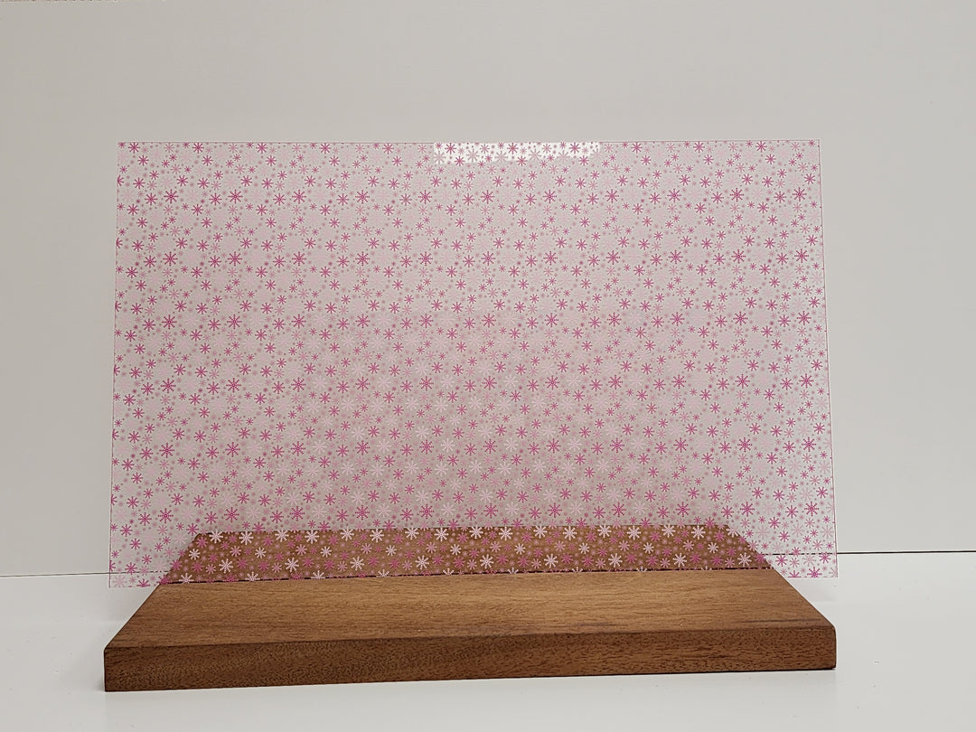 PatternPly® Scattered Pink Snowflakes