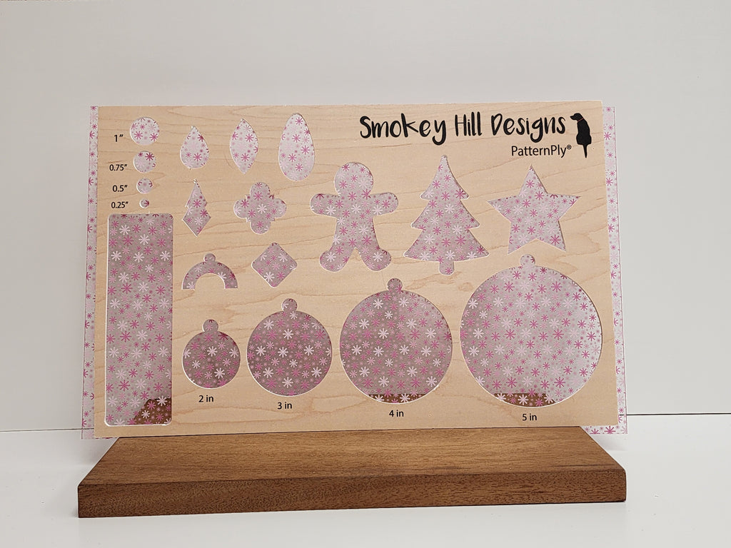 PatternPly® Scattered Pink Snowflakes product photo 2