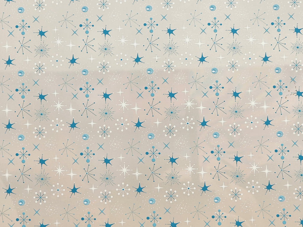 PatternPly® Scattered Mid Century Snowflakes sheet showing the pattern