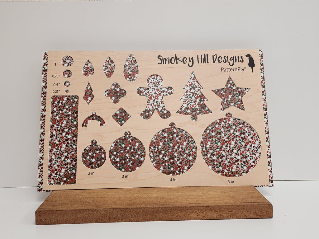 PatternPly® Scattered Deep Christmas Terrazzo product photo 2