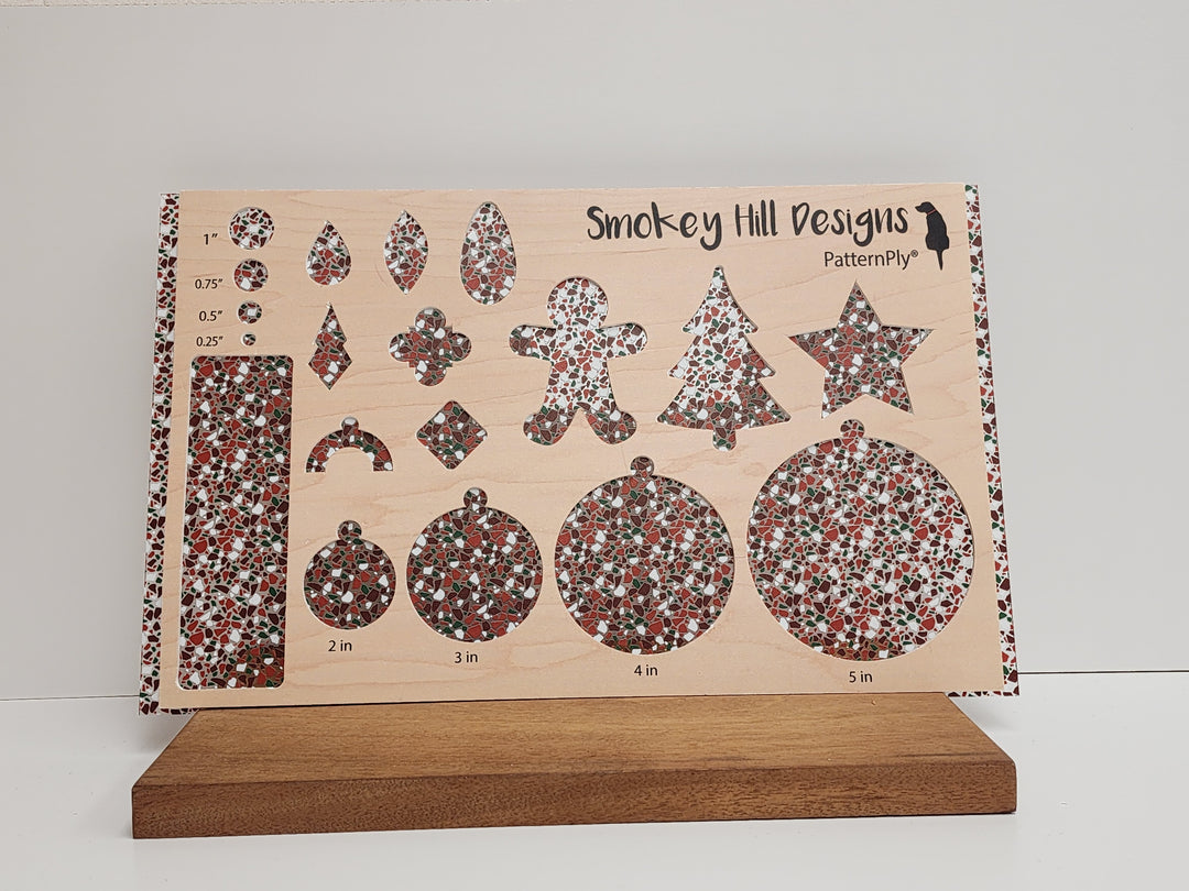 PatternPly® Scattered Deep Christmas Terrazzo