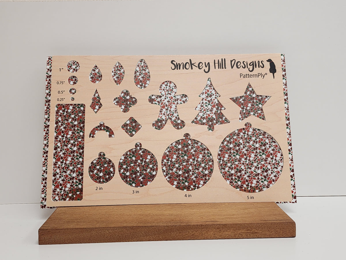PatternPly® Scattered Deep Christmas Terrazzo product photo 2