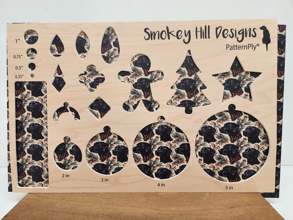 PatternPly® Full Coverage Christmas Black Labrador product photo 2