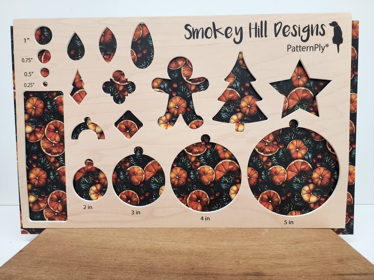 PatternPly® Full Coverage Christmas Citrus Stained Glass product photo 2