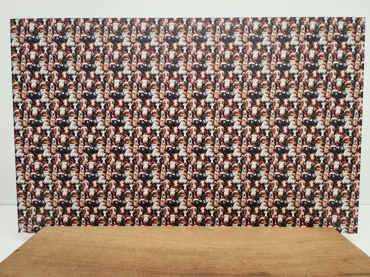 PatternPly® Full Coverage Micro Christmas Cows product photo 3