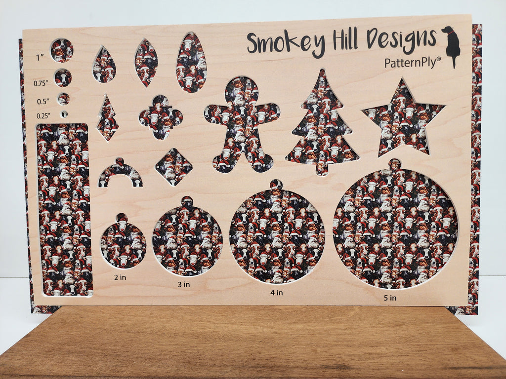 PatternPly® Full Coverage Micro Christmas Cows product photo 2
