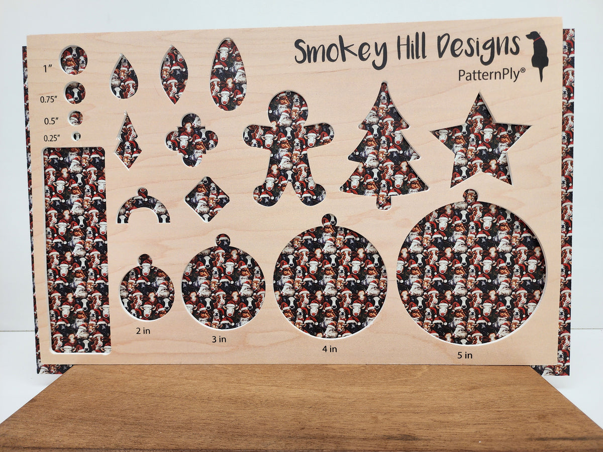 PatternPly® Full Coverage Micro Christmas Cows product photo 2