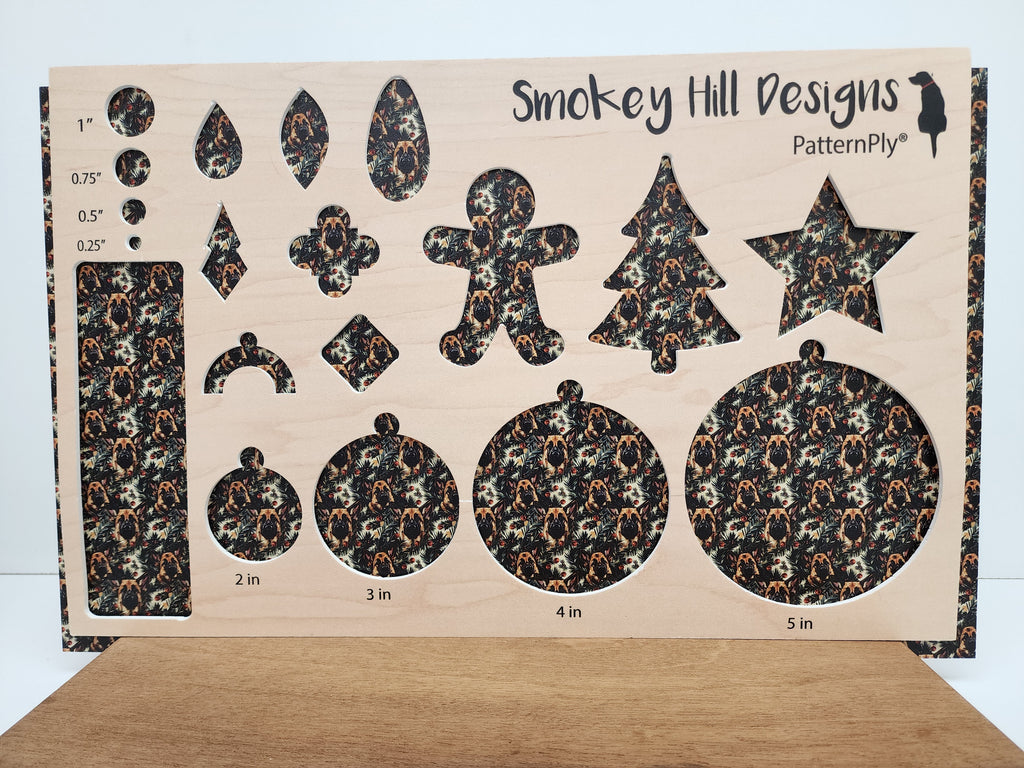 PatternPly® Full Coverage Micro Christmas German Shepherds product photo 2