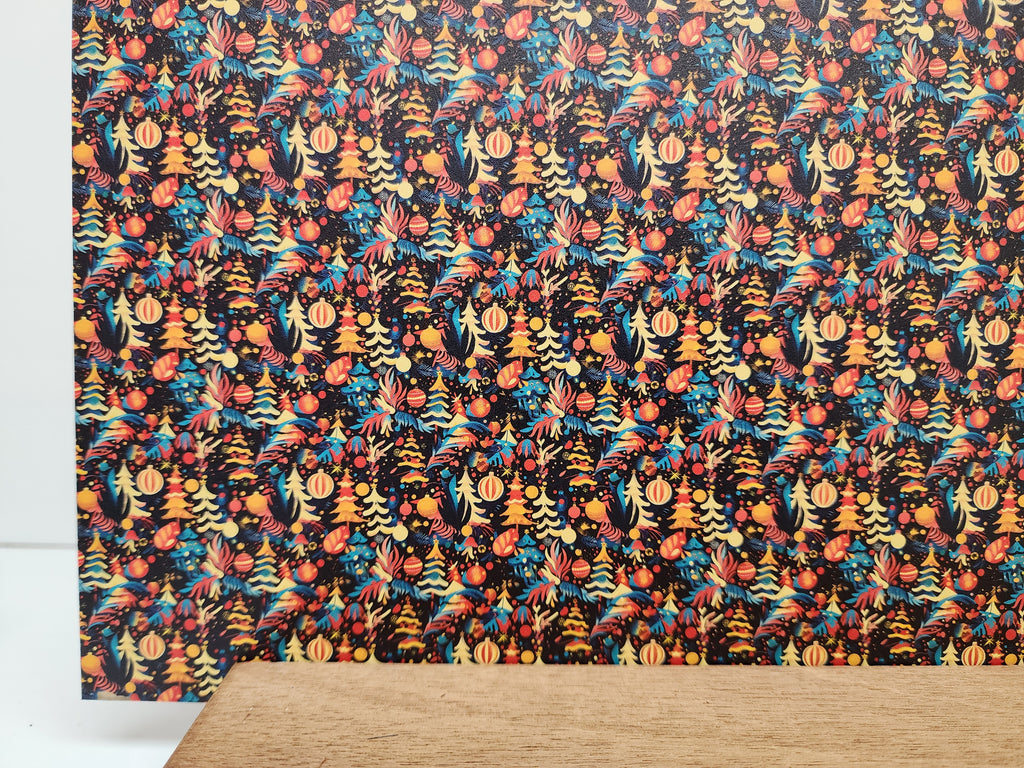 PatternPly® Full Coverage Micro Groovy Christmas sheet showing the pattern